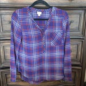 Merona Long sleeved plaid shirt